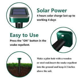 DARUCOT easy-to-place yard setup for snakes deterrence.