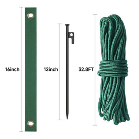 DasTior 3pcs tree straps 15.8-inch protect the trunk with gentle, secure support.