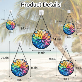 DASTOLL anniversary or birthday gift sun catcher adds color and charm.