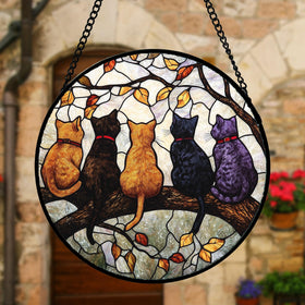 DASTOLL Christmas gift suncatcher enhances windows with festive color.
