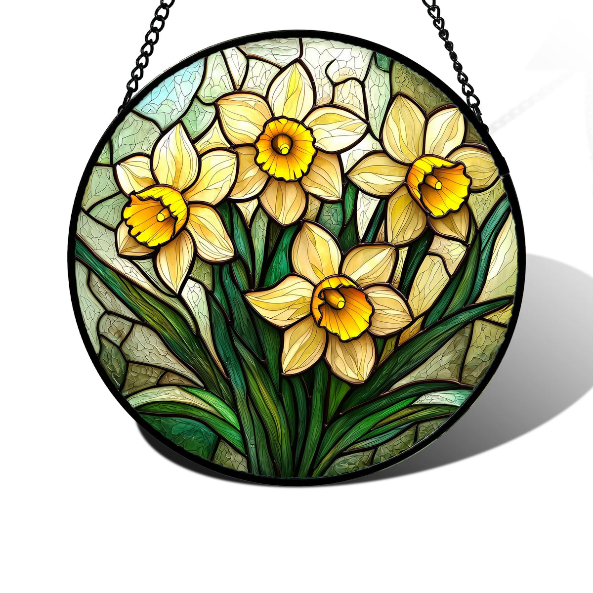 DASTOLL daffodil sun catcher window hanging glows in sunlight