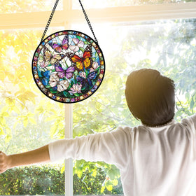 DASTOLL suncatcher with metal frame ready to hang on walls
