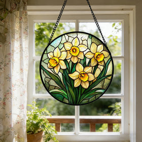 DASTOLL gift-ready stained glass sun catcher for celebrations