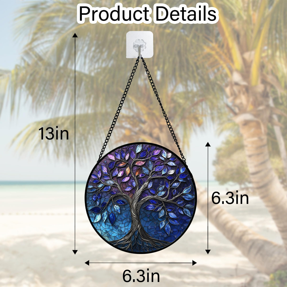 DASTOLL gift-ready stained glass captures festive charm for any occasion.