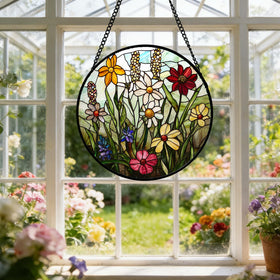 DASTOLL metal chain included for quick easy hanging on windows or doors.