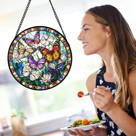 DASTOLL butterfly window decor creates cheerful atmosphere in any room.