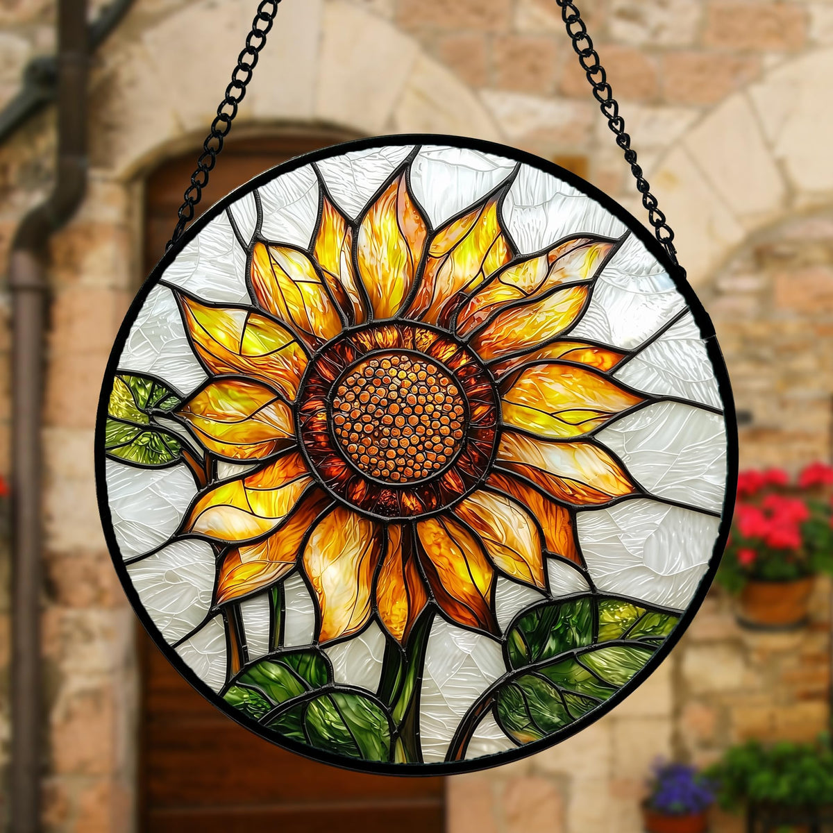 DASTOLL double-sided sun catcher color from both sides when the sun shines