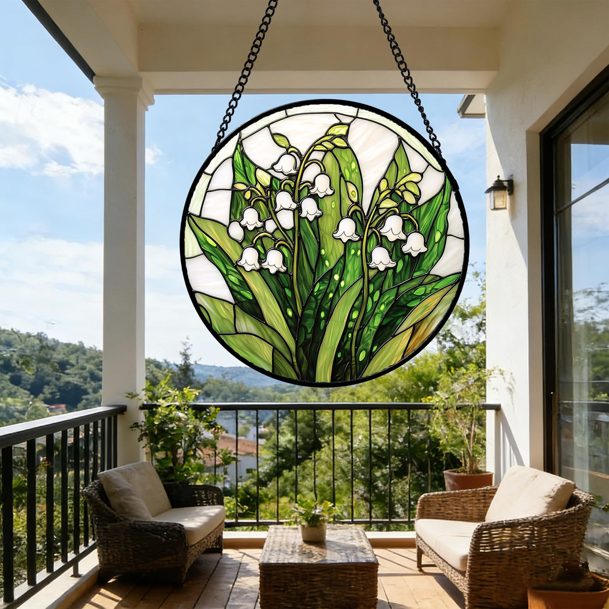 DASTOLL vibrant stained glass décor enhances any space without overpowering