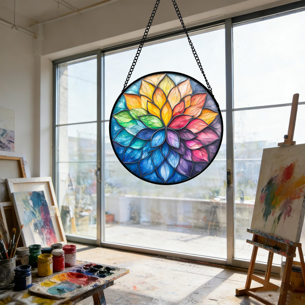 DASTOLL hanging accessory adds color through natural light rays