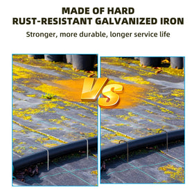 DaTpuik rust-proof stake keeps landscape fabric stable in any weather.
