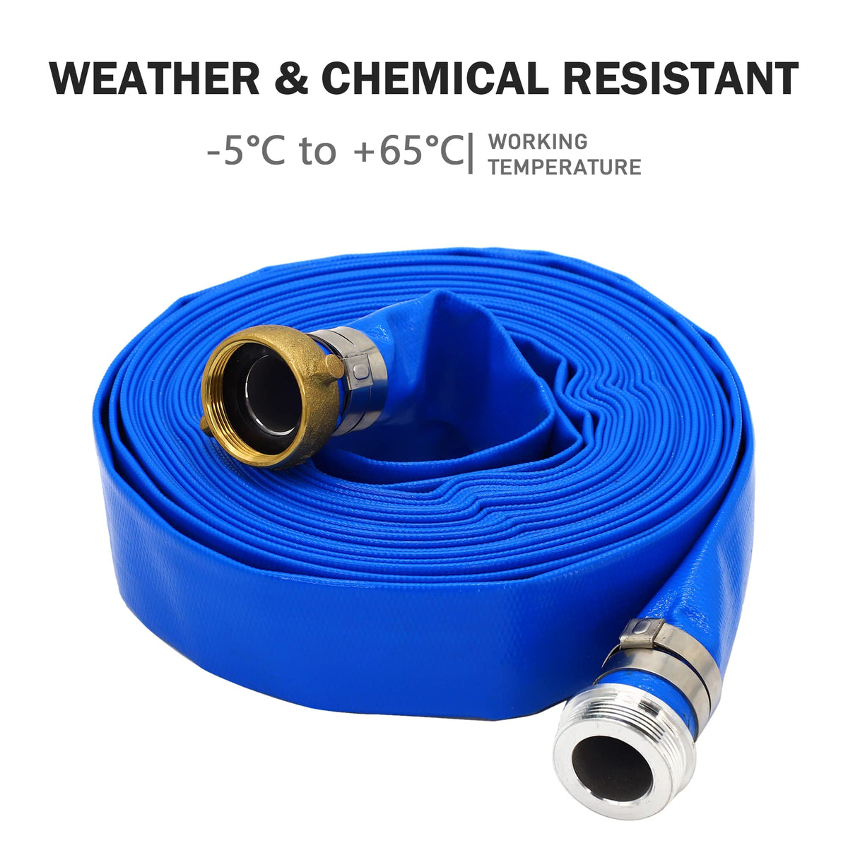 DAVCO 50ft length ideal for pool drain and backwash tasks.
