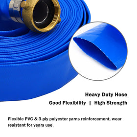 DAVCO reinforced polyester yarn construction prevents leaks.