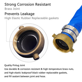 DAVCO UV and oil resistant backwash hose is all-season.