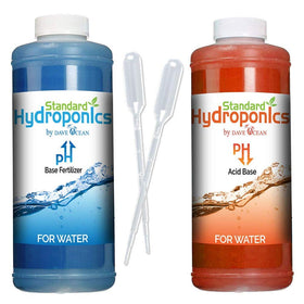 Dave Ocean33 pH Up bottle for hydroponics and nutrient balance.