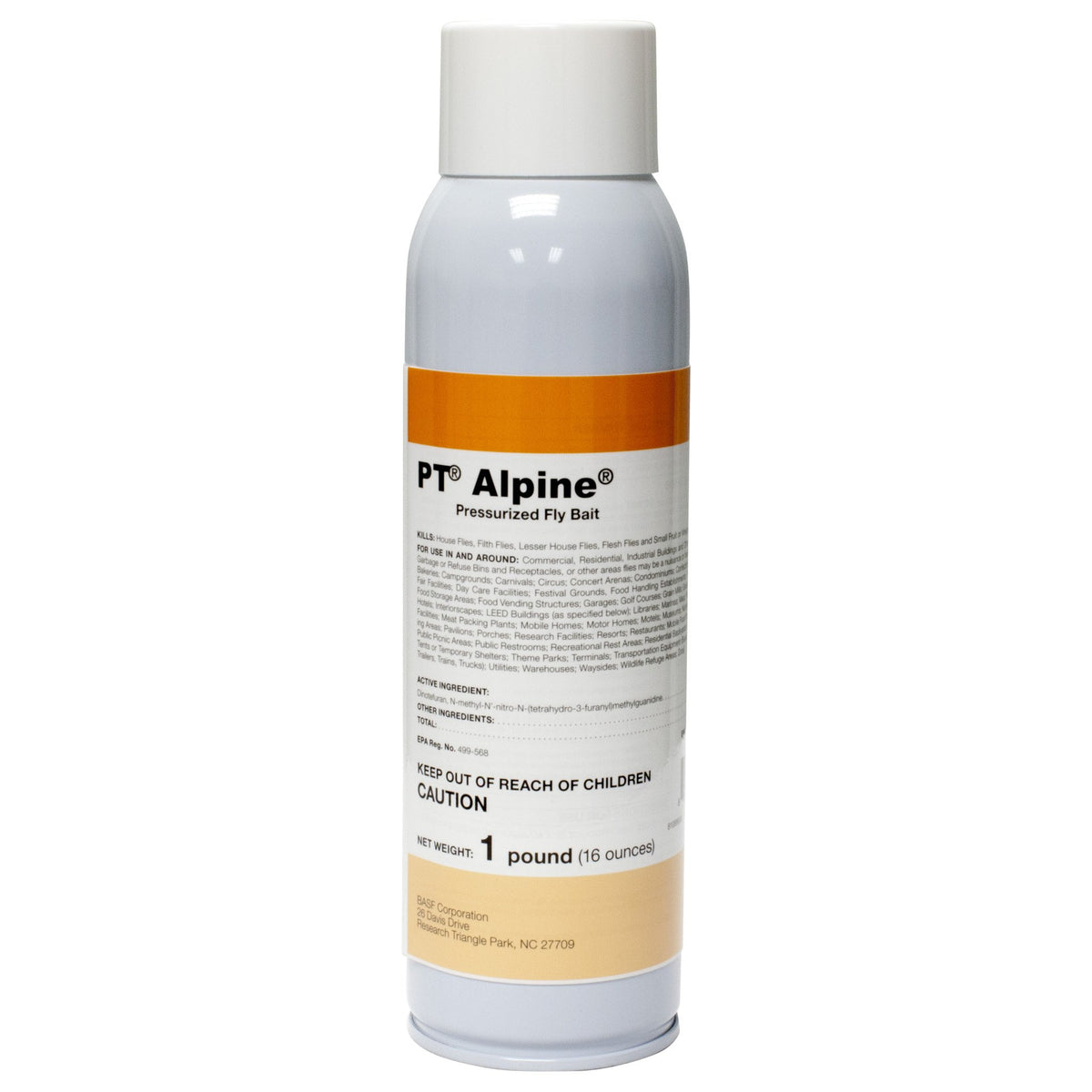 DavesPestDefense PT Alpine Fly Bait label lists target pests and recommended use areas