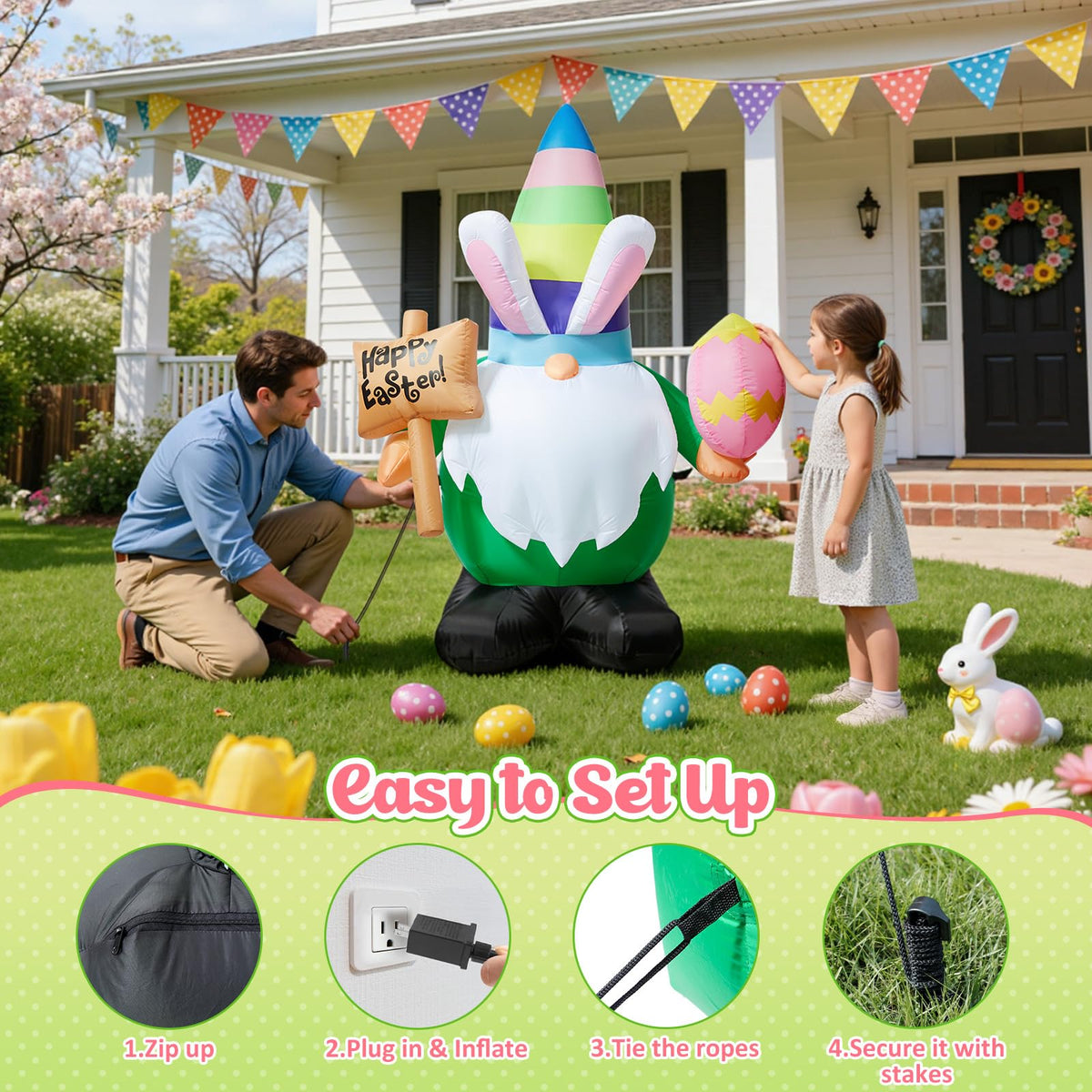 Dawdix lawn decor gnome adding playful outdoor ambiance