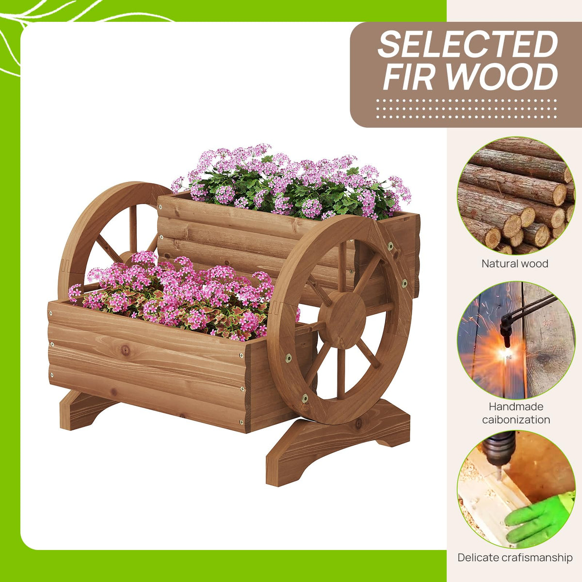 Dawnyard compact planter cart ready for herbs and mini greens.