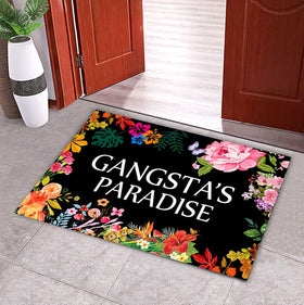 DAYLIPILLOW funny welcome mat with non-slip backing keeps entryways safer.