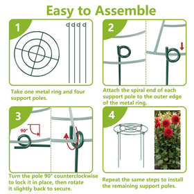 DAYUMKOU heavy-duty metal construction delivers lasting garden support.