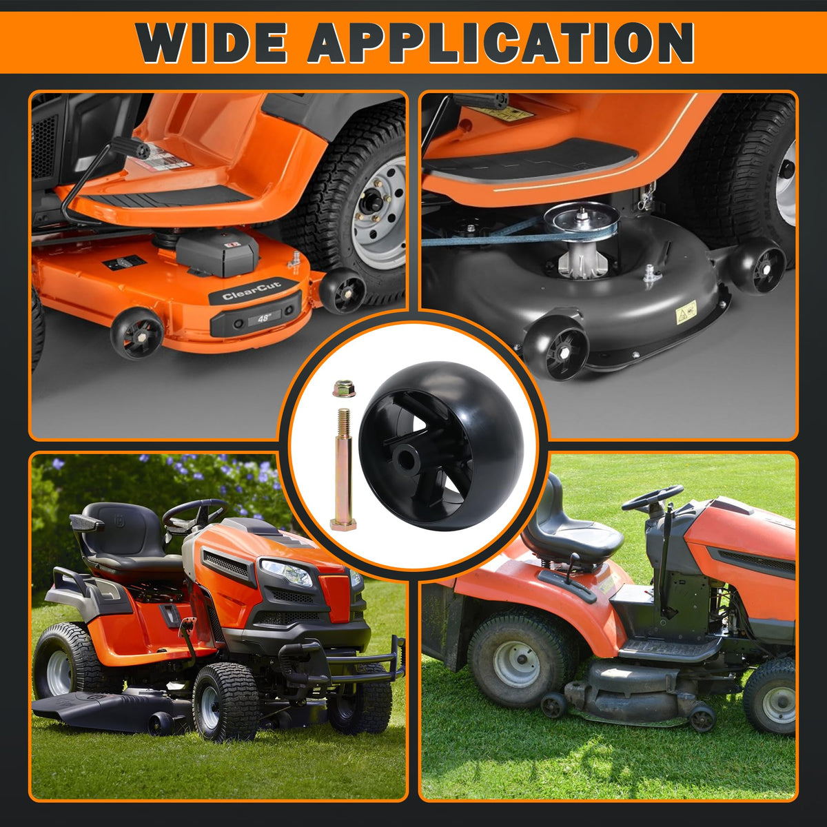 Dazakoot durable plastic wheels deliver reliable mowing performance