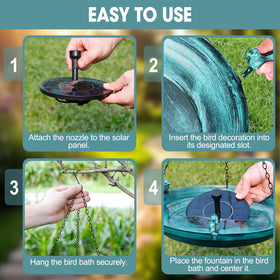 DazSpirit gift-ready bird bath arrives ready to hang for gifting occasions.