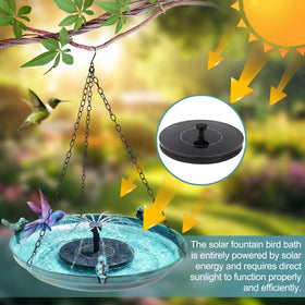 DazSpirit secure bottom fountain placement ensures consistent fountain action for birds.