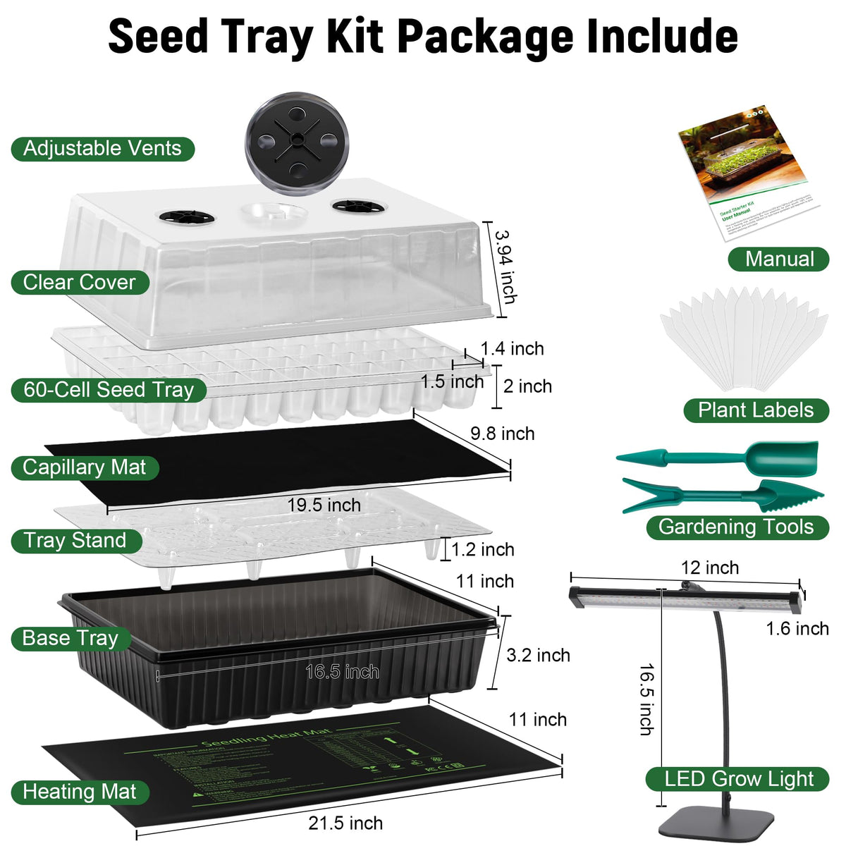 DazSpirit capillary mat demonstrates moisture control for seedlings.