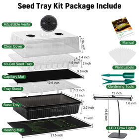 DazSpirit capillary mat demonstrates moisture control for seedlings.