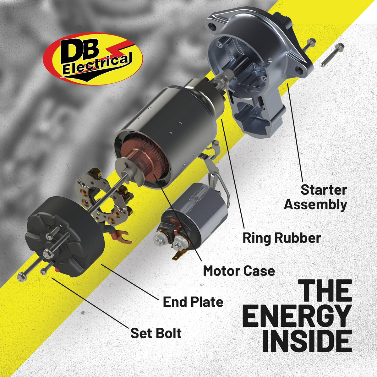 DB Electrical 410-22003 PMDD 12V starter delivers dependable cold starts.