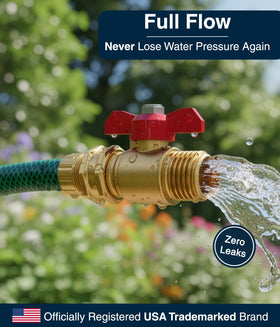 DBR Tech valve with large butterfly handles for easy grip and control.
