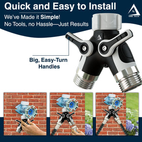 DBR Tech dual valves allow independent control of two outlets