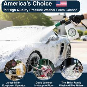 DBR Tech foam cannon uses a 1.1mm orifice for richer foam and efficient cleaning