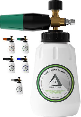 DBR Tech foam cannon with a large mouth opening for easy soap filling and dense foam