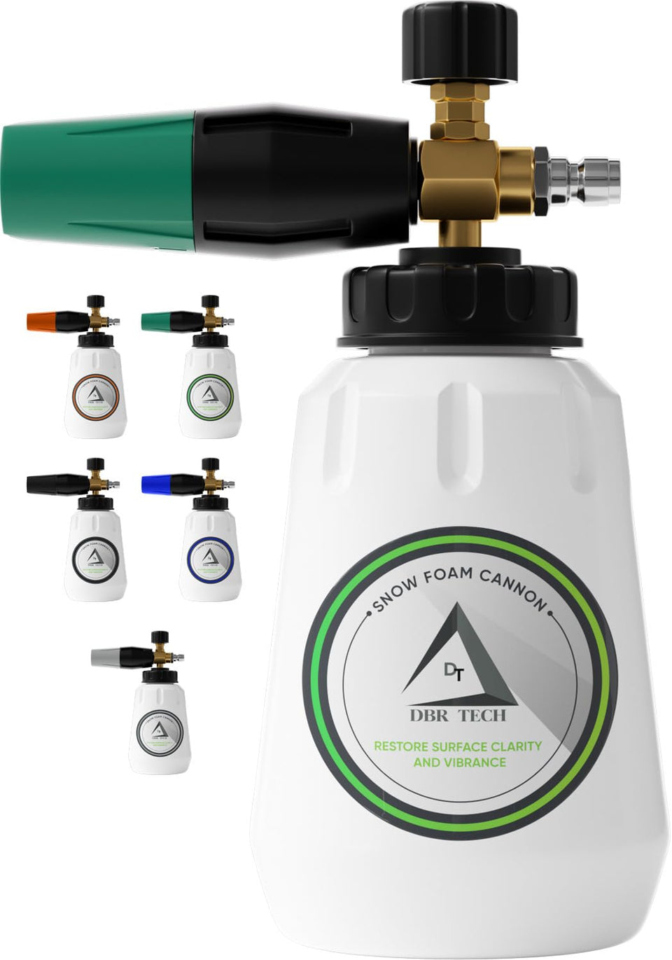 DBR Tech foam cannon with a large mouth opening for easy soap filling and dense foam