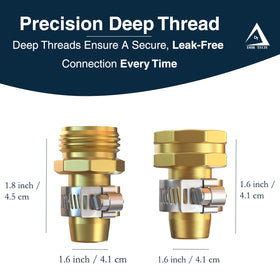 Durable aluminum alloy body resists daily wear for reliable connections.