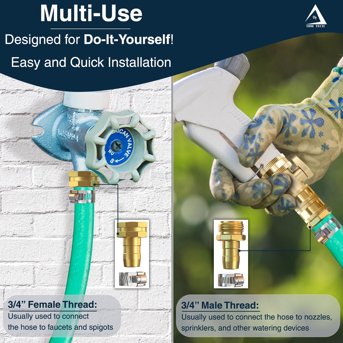 Two-pack kit includes bonus Teflon tape and gaskets for offsetting costs.