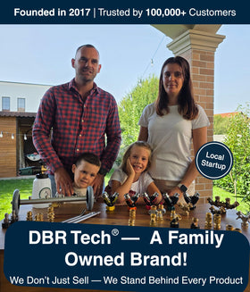 DBR Tech garden hose splitter enables sprinklers, irrigation, and high-flow tools.