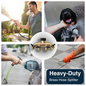 DBR Tech compatible with standard 3/4 inch hoses for versatile outdoor use.