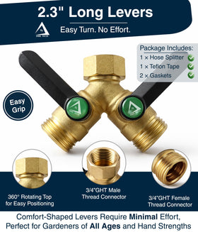 DBR Tech easy-turn levers provide comfortable operation with wet hands.