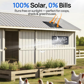DC HOUSE 20W solar fan exhaust venting in action demonstrates real time airflow