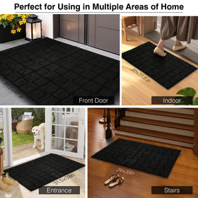 Dcerzxzci easy-clean mat allows quick shake-out or cold-water wash.