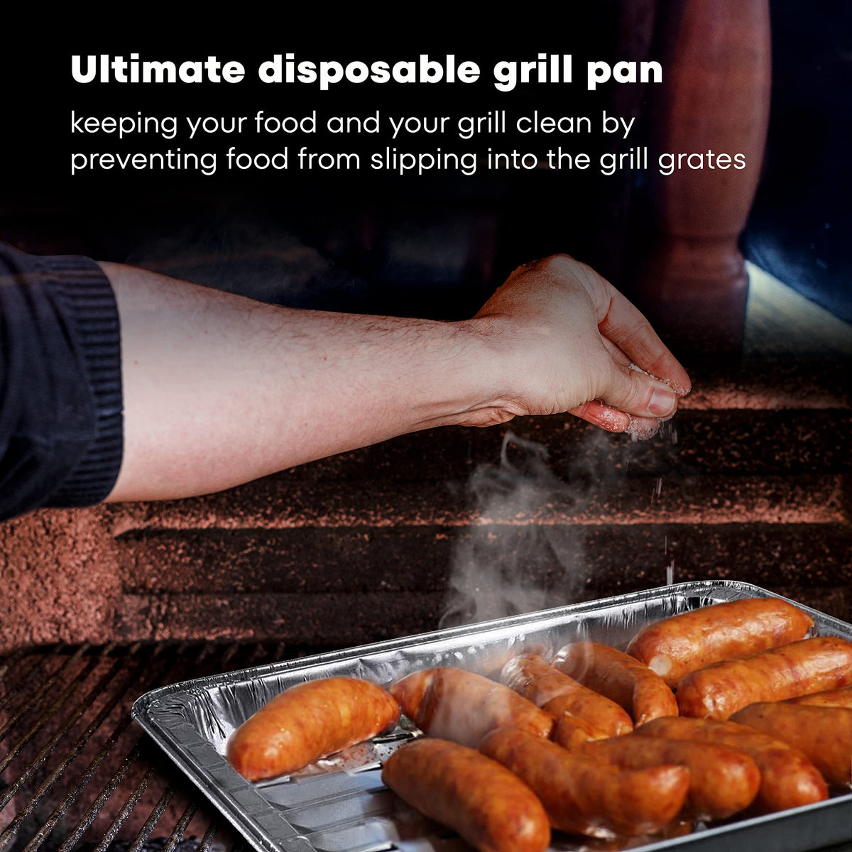 DCS Deals recyclable disposable pan for easy cleanup after use.