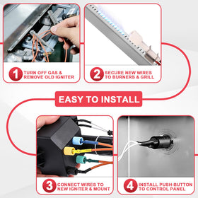 DcYourHome 66354 dual-wire harness enables tool-free installation.