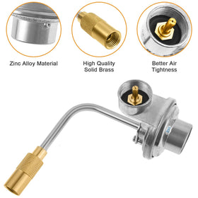 DcYourHome brass construction regulator offers durability and secure sealing for safe outdoor grilling.