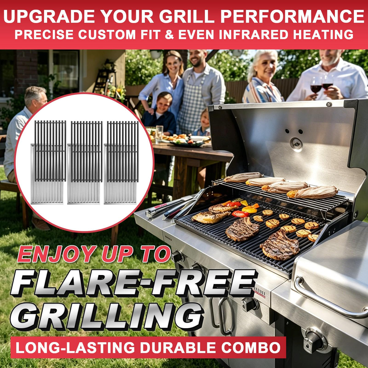 DcYourHome replacement parts for Char-Broil 3-burner grills