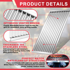 DcYourHome compatibility emitter plates for Char-Broil commercial tru infrared parts.