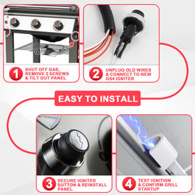 DcYourHome igniter switch rubber head detail conveys electrical resistance and insulation