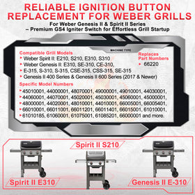 DcYourHome Spirit 2 igniter button installation close-up demonstrates easy-fit design