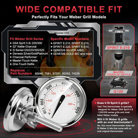 DCYourHome thermometer lid installation demonstrates quick, secure fit on Weber grills