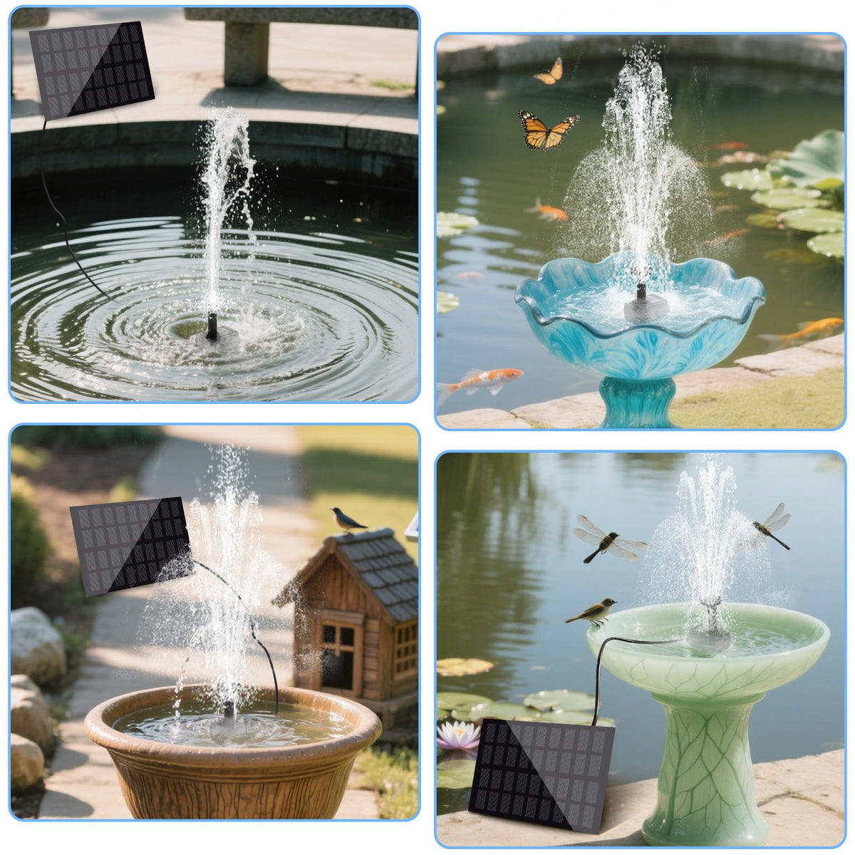 DDcafor direct sun placement maximizes fountain performance
